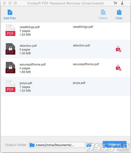 Enolsoft Remove PDF Password Mac版