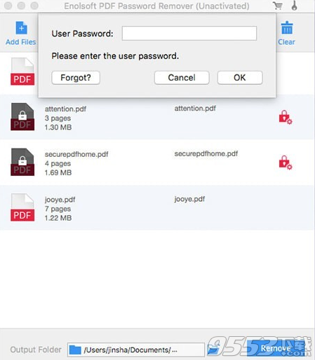 Enolsoft Remove PDF Password Mac版