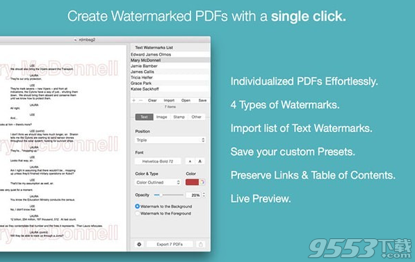 PDF Watermarker Mac版