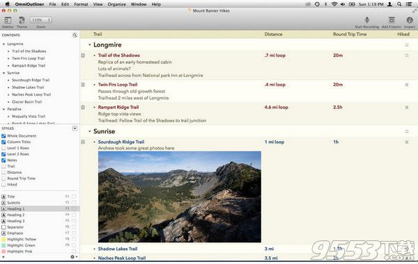 OmniOutliner Pro 5 for Mac v3.7.2中文版