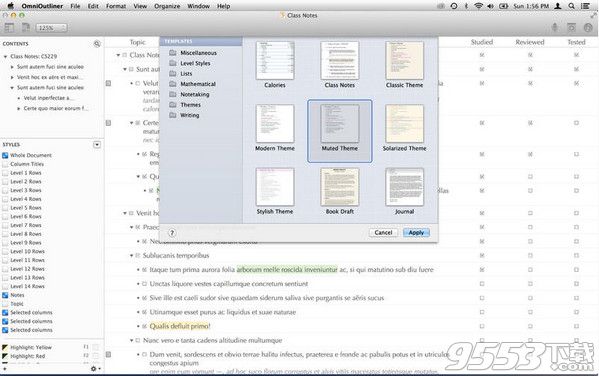 OmniOutliner Pro 5 for Mac v3.7.2中文版