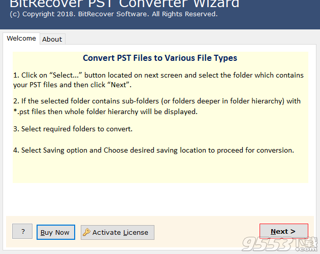 BitRecover PST Converter Wizard汉化版