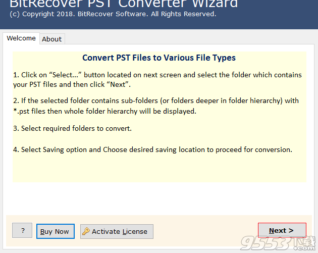 BitRecover PST Converter Wizard漢化版