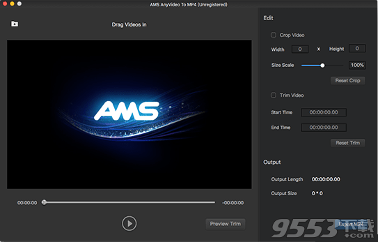 AMS Any Video To MP4 Mac版