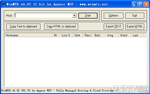 winmtr(Tracert IP工具) v0.9.2最新版