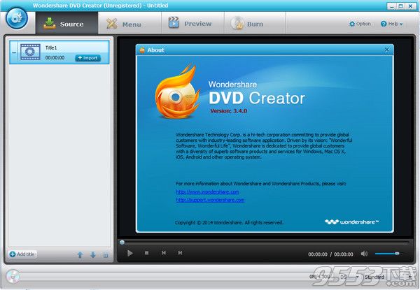 Wondershare DVD Creator for mac