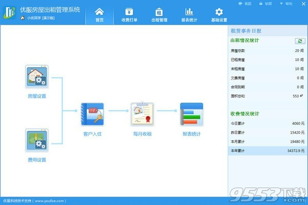 优服房屋出租管理系统普及版 v1.08.1216最新版