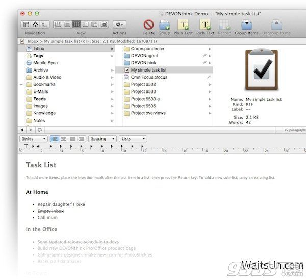 Devonthink Pro Office for Mac2.11.1破解版