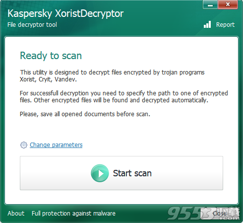 xoristdecryptor(卡巴家族病毒查杀软件) v2.3.44.0单文件版