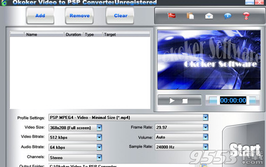 Okoker Video to PSP Converter