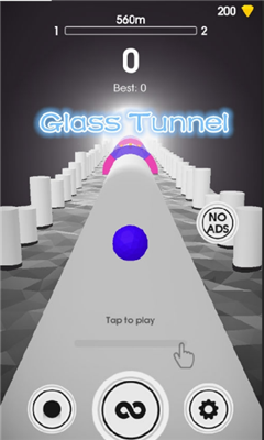 玻璃隧道游戏安卓版下载-玻璃隧道Glass Tunnel汉化版下载v1.0.0.6图1