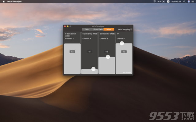 MIDI Touchpad Mac版