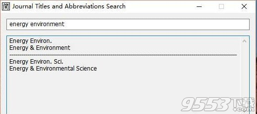 SCI杂志缩写全称互查软件 v1.0.0.1免费版