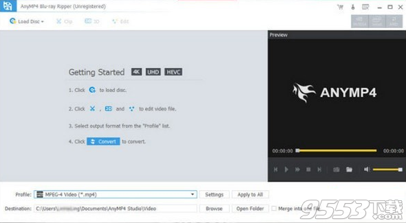 AnyMP4 Bluray Ripper(蓝光视频转换工具) v7.2.30免费版
