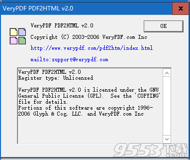 VeryPDF PDF2HTML(PDF到HTML转换器) v2.0免费版