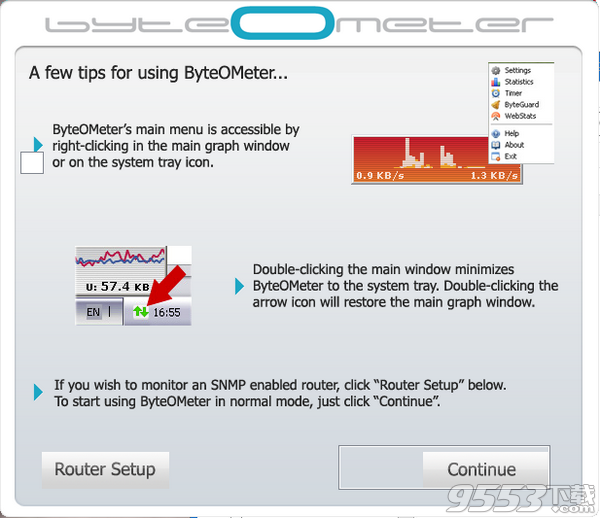 ByteOMeter(带宽测试监控工具) v1.5.1绿色版