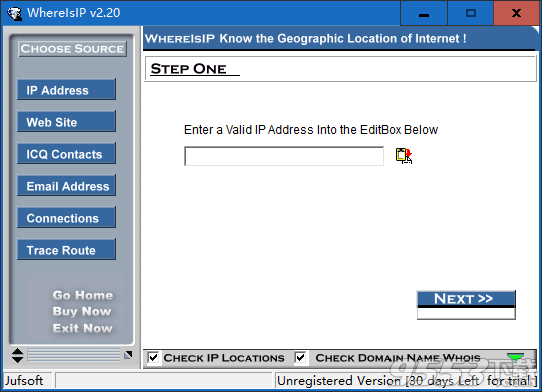 WhereIsIP(IP地址查询工具) v2.20绿色中文版