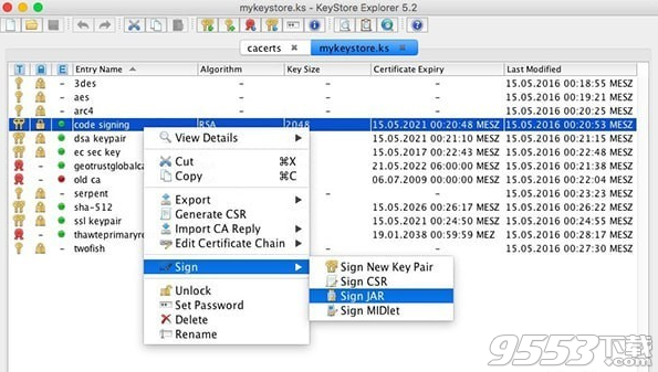 KeyStore Explorer Mac版