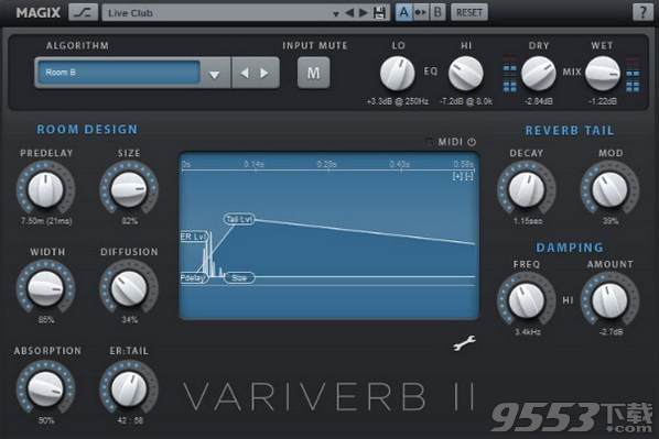 MAGIX Variverb II(混合效果器) v2.6.0最新版