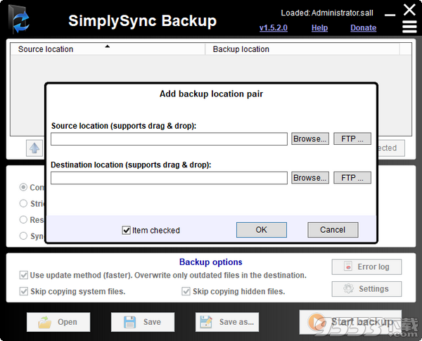 SimplySync Backup(系统备份工具) v1.5.2.0绿色版