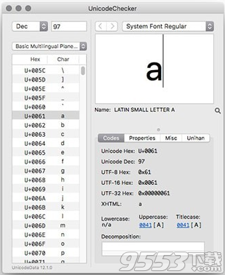 UnicodeChecker Mac版