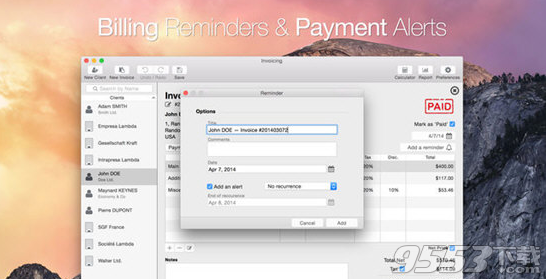 Invoicing Mac版