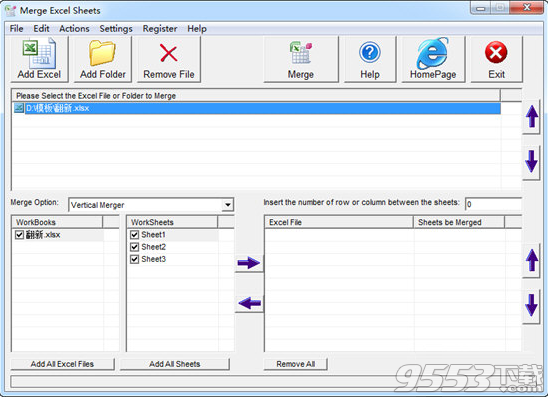 Merge Excel Sheets(Excel合并工具) v29.11.25最新版