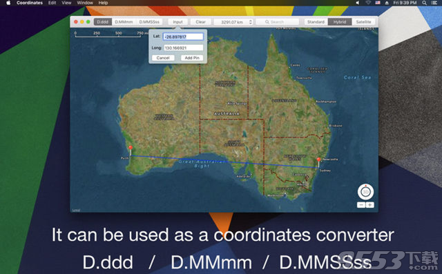 Coordinates Mac版