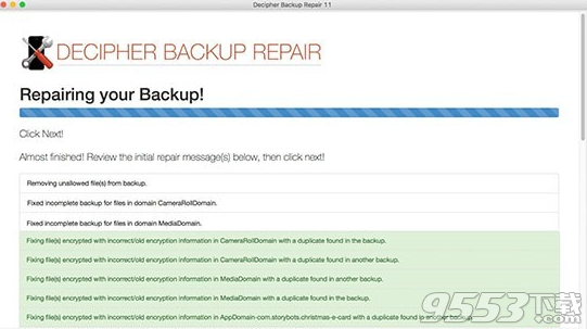 Decipher Backup Repair Mac版
