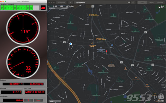 GPS Dashboard Mac版