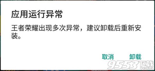 王者荣耀应用运行异常怎么办 王者荣耀黑鲨应用运行异常解决方法