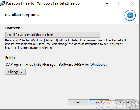 Paragon HFS + for Windows破解版