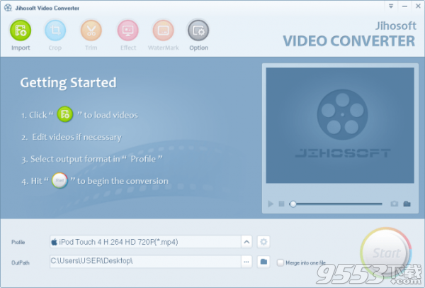 Jihosoft Video Converter(视频格式转换工具) v4.0.3最新版