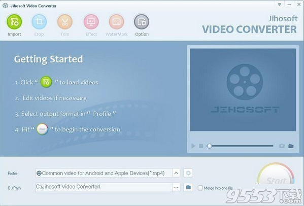 Jihosoft Video Converter(视频格式转换工具) v4.0.3最新版