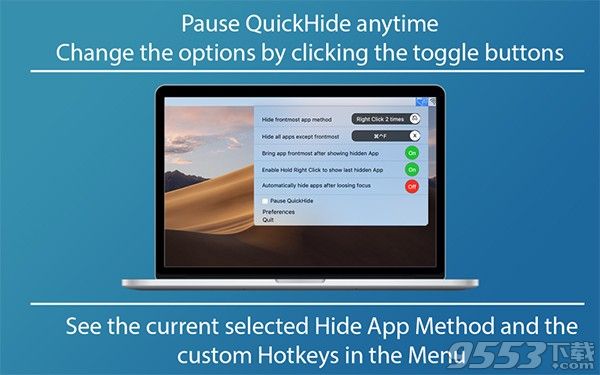 QuickHide for Mac