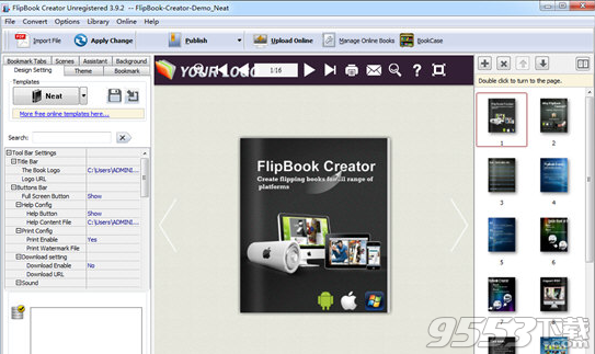 Boxoft Flash Flip Book Creator(翻页书制作软件)