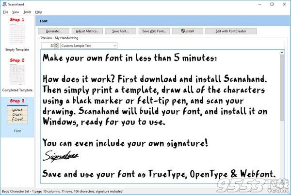 Scanahand(字体制作软件)
