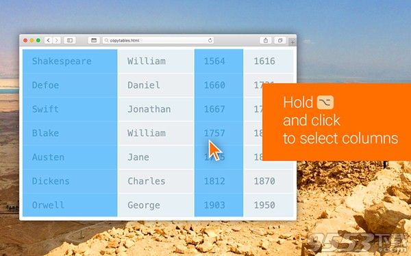 Copytables Mac版