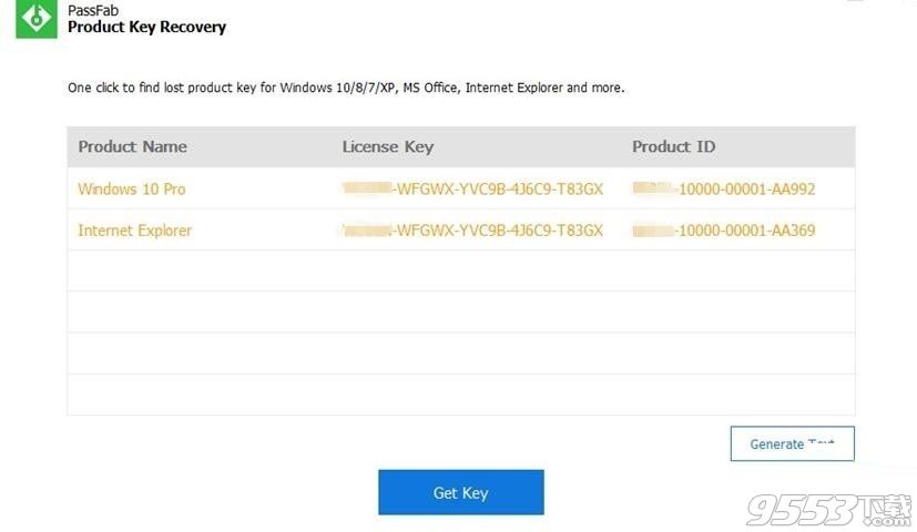 PassFab Product Key Recovery(产品秘钥恢复工具)