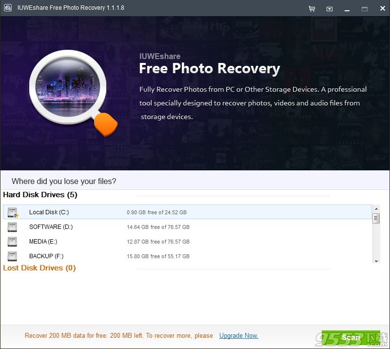 IUWEshare Free Photo Recovery(照片恢复工具)