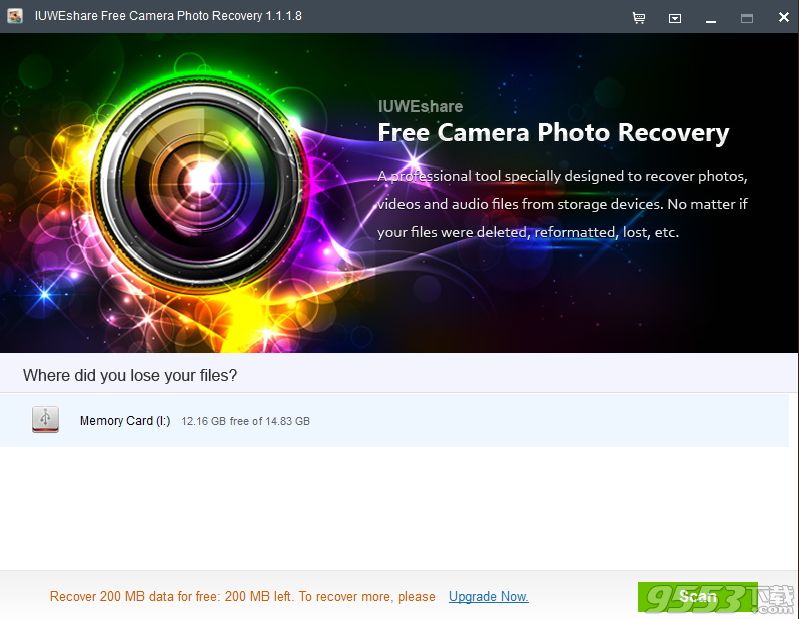 IUWEshare Free Camera Photo Recovery(照片恢复软件)