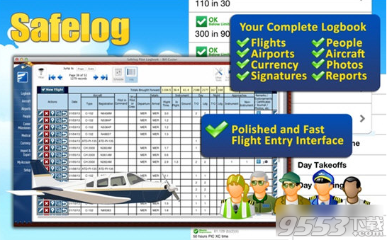 Safelog Pilot Logbook Mac版