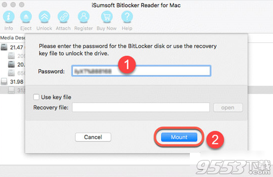 iSumsoft BitLocker Reader Mac版