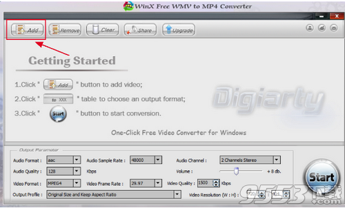 WinX Free WMV to MP4 Converter(WMV转MP4)