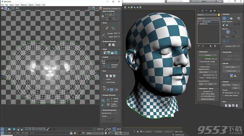 Unwrap Pro(3dsmax展uv贴图插件)