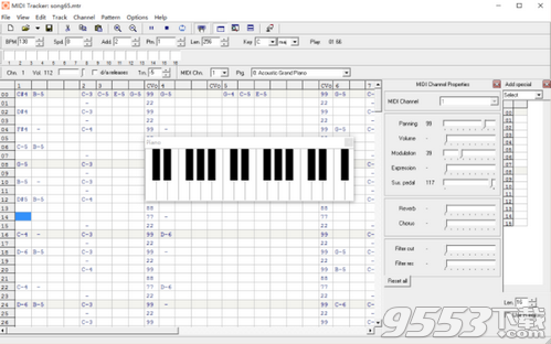 MIDI Tracker(音樂編輯器)