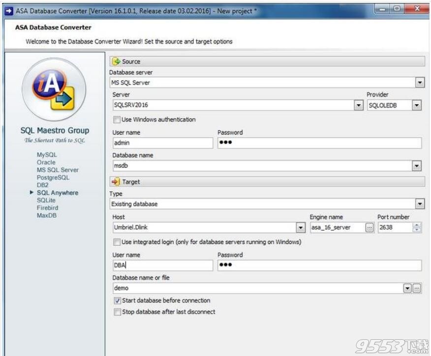 ASA Database Converter