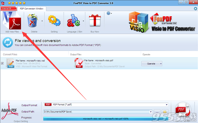 FoxPDF Visio to PDF Converte(Visio转PDF)