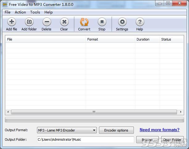 AbyssMedia Free Video to MP3 Converter(MP3格式轉換軟件)