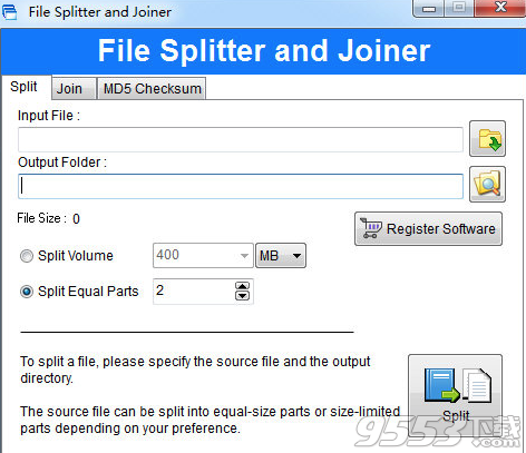 File Splitter and Joiner(文件分割合并工具)